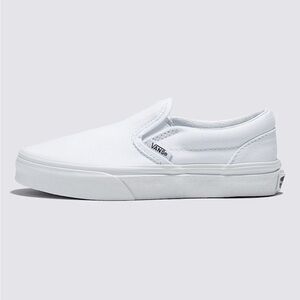 Vans Kids White Slip-On Shoes